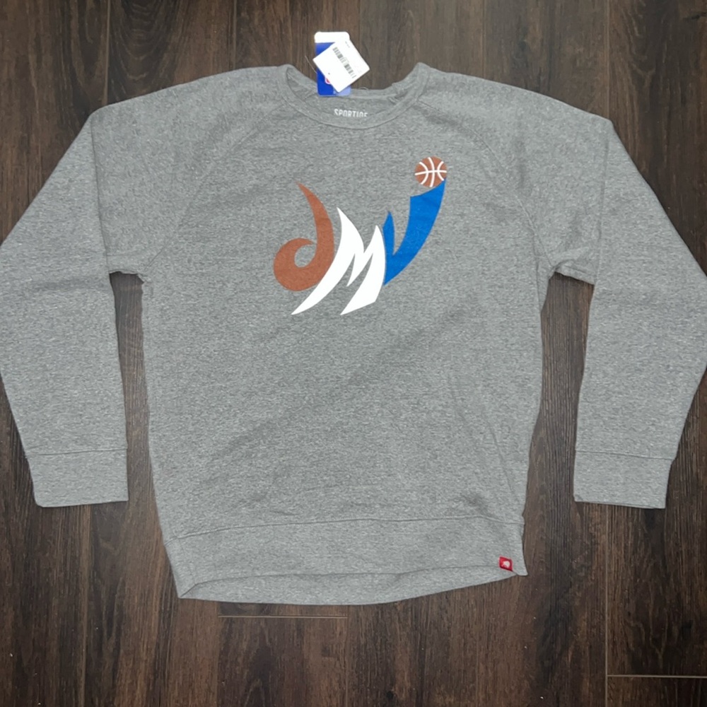 Sportiqe Men’s Washington M Harmon DMV Gray Graphic Crewneck Sweater, Size: XL